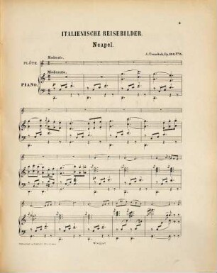 Italienische Reisebilder : für Flöte u. Pianoforte ; op. 152. 5, Neapel