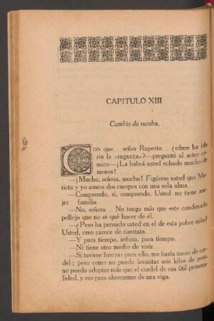 Capítulo XIII - Cambio de rumbo.