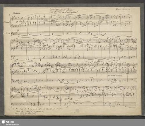 Fantasie über den Choral: Was Gott thut das ist wohl gethan