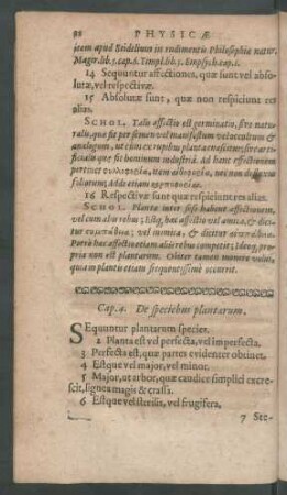 Cap. 4. De speciebus plantarum.