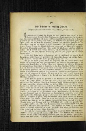 ¬Die¬ Schulen in englisch Indien : (nach französischen Quellen)