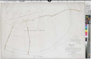 Emsdetten (Emsdetten), Teilung des Weißen Venns, Brouillonkarte  Wege und Gräben