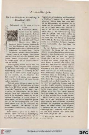 Die kunsthistorische Ausstellung in Düsseldorf 1904, [4,b]: Gebetbuch des Fürsten zu Salm-Salm