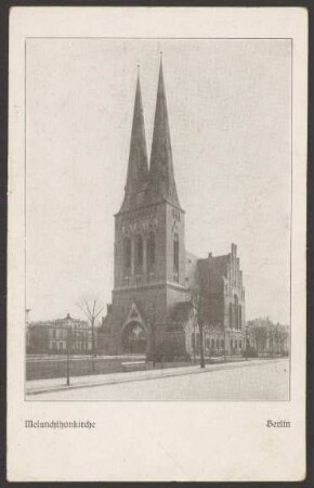 Ansichtskarte Melanchthonkirche, 1904-1910