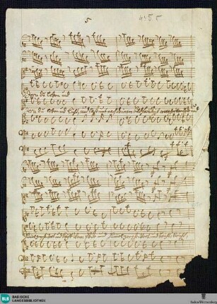 Cantatas. Fragments - Mus. Hs. 435c : V (4), orch; BrinzingMWV 1.53 BrinzingMWV 1.35