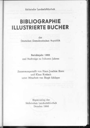 1989: Berichtsjahr 1989 und Nachträge zu früheren Jahren