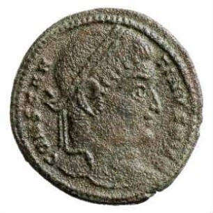 Münze, Follis, Aes 3, 327 - 328 n. Chr.