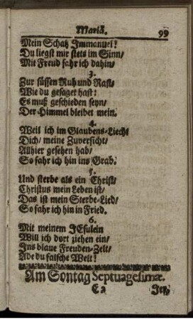 Am Sontag Septuagesimae