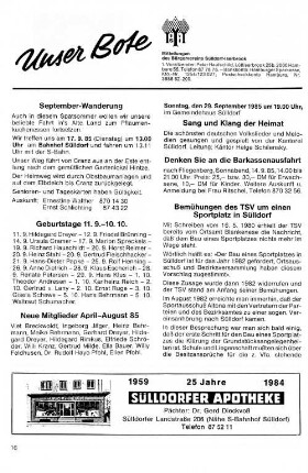 Bemühungen des TSV um einen Sportplatz in Sülldorf