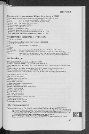 III.4 Fachübergreifende Studien