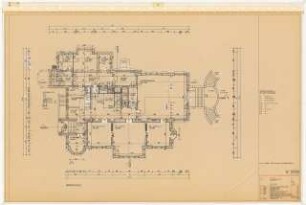 Wissenschaftskolleg zu Berlin (WKB), Berlin-Grunewald Umbau: Grundriss EG, 1:50