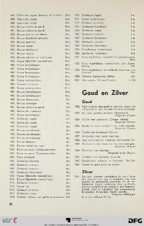 Goud en zilver (Nr. 1032-1109)