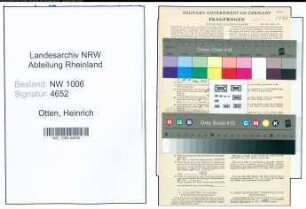 Entnazifizierung Heinrich Otten , geb. 21.04.1886 (Bauunternehmer)