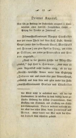 Drittes Kapitel. Was sich zu Anfang im Pusterthale ereignet ...