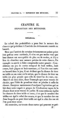 Chapitre II. Exposition des Méthodes.