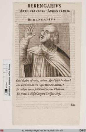 Bildnis Berengar(ius) von Tours