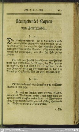 Neunzehentes Kapitel vom Markscheiden