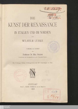Die Kunst der Renaissance in Italien und im Norden