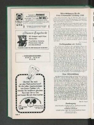 Mieterhöhung für die Fritz-Schumacher-Siedlung 1988