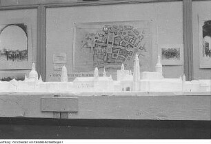 Dresden. Stadtmodell: Modell des Zentrums Dresdens in den Wiederaufbauvorstellungen vom Stadtarchitekten Kurt W. Leucht, 1952