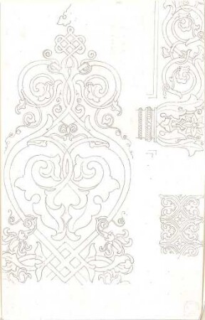 Gärtner, Friedrich von; Gärtnerhaus - Ornamente (Details); Kapitell (Ansicht)