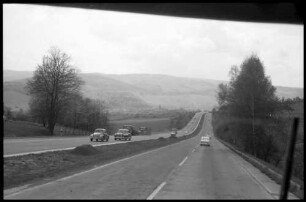 Hedemünden: Autobahnstrecke mit Blick auf Hedemünden