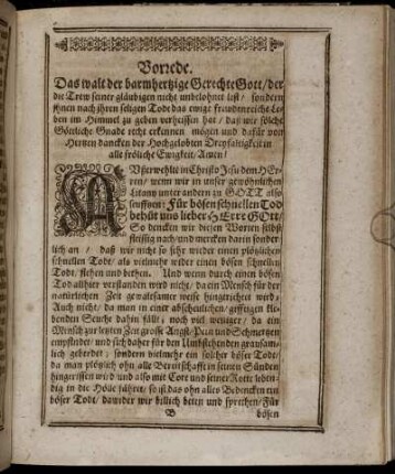 Vorrede; Textus, Eingang; Erklärung.