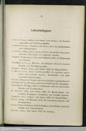 Lehrerkollegium