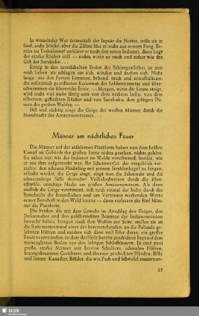 Männer am nächtlichen Feuer