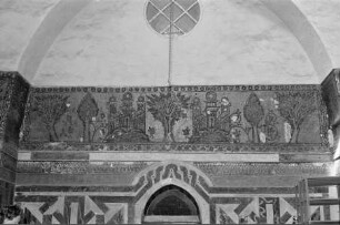 Paradiesmosaik: Architektur- und Pflanzendarstellungen