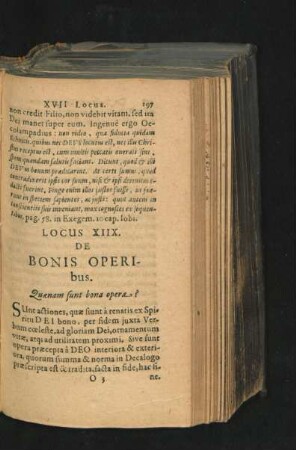 Locus XIIX. De Bonis Operibus.