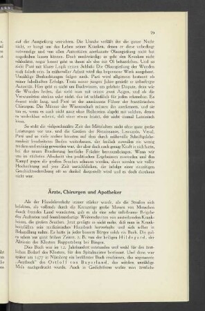 Ärzte, Chirurgen und Apotheker