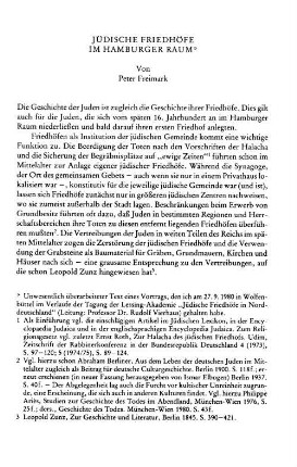 Jüdische Friedhöfe im Hamburger Raum