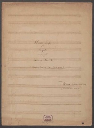 Sonatas, org, op. 2, Excerpts - BSB Mus.ms. 9520 : [cover title:] Grosse Fuge für Orgel componiert von Ludwig Thuille  München, Anfangs Juni 1882 