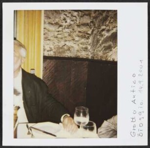 Wolfgang Siebeck im Ristorante Grotto Antico in Bioggio