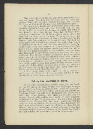 Schutz der weiblichen Ehre.