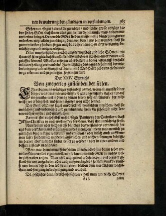 365-381, XXIV. Von den zweyerley zustaenden der seelen