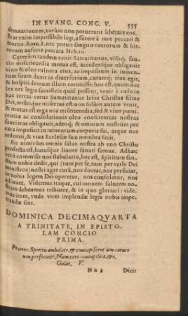 Dominica Decimaquarta A Trinitate ...