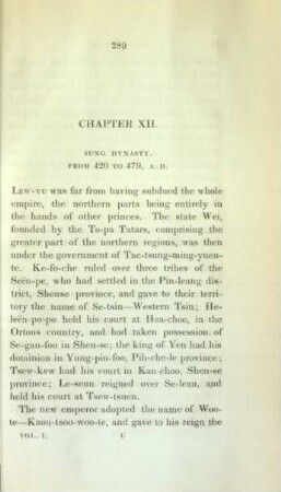 Chapter XII. Sung dynasty. From 420 to 479, A. D.