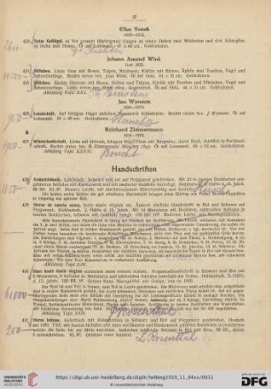 Handschriften (Nr. 428-436)