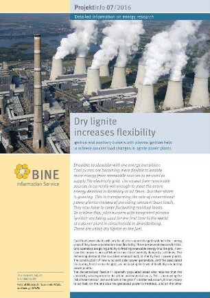 Dry lignite increases flexibility. Ignition and auxiliary burners with plasma ignition help to achieve quicker load changes in lignite power plants.