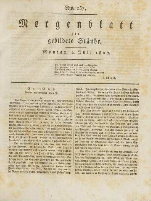 1827: Nro. 157 - Nro. 160