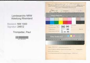 Entnazifizierung Paul Trompetter, geb. 02.12.1900 (Schlosser)