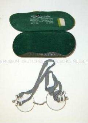 Maskenbrille mit Etui, Bundeswehr