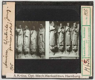 Amiens, Kathedrale: Marienportal, Gewändefiguren