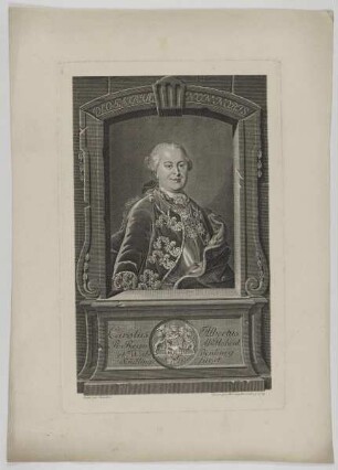 Bildnis des Carolus Albertus ab Hohenl. et Waldenburg Schillingsfürst