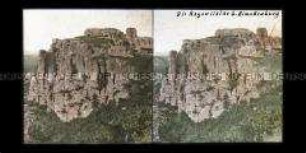 Blick zur Ruine der Burg Regenstein bei Blankenburg