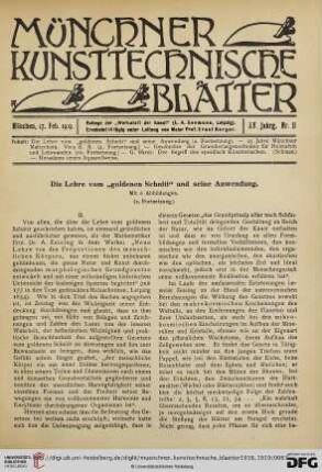 15: Die Lehre vom "goldenen Schnitt" und seine Anwendung [3]