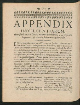 Appendix Indulgentiarum