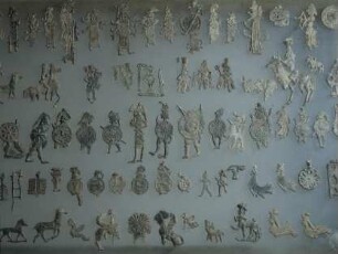 Sparta, Archäologisches Museum. Bleifigurinen, Votive aus dem Heiligtum der Artemis Orthia, 7. und 6. Jh. v. Chr.